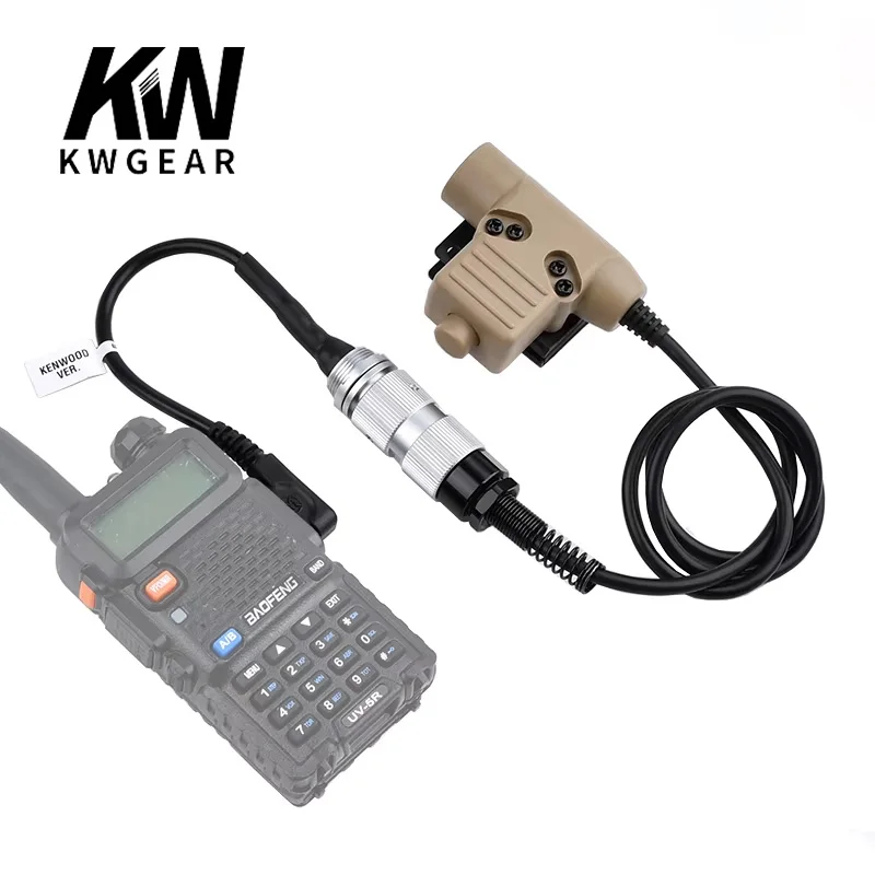 WADSN U94 PTT For Z-tactical TAC-SKY headset HD01 HD03 , to prc-624 PRC-148 152A PRC-152 Walkie talkie tactical u94 PTT 6pin