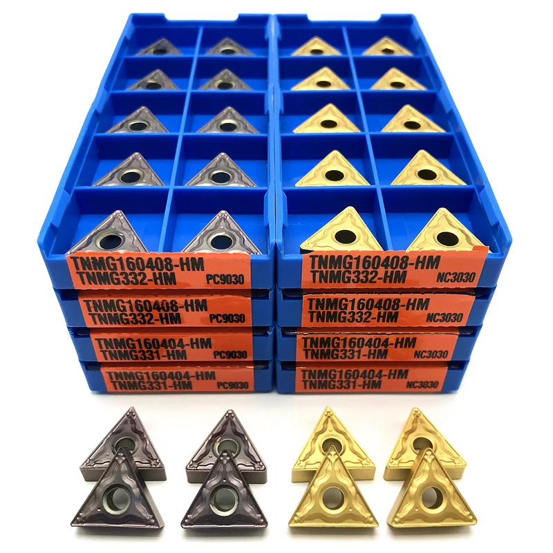 

TNMG160404 TNMG160408 HM PC9030/NC3030 Carbide inserts External Turning Tool CNC Cutting tool turning insert Steel processing