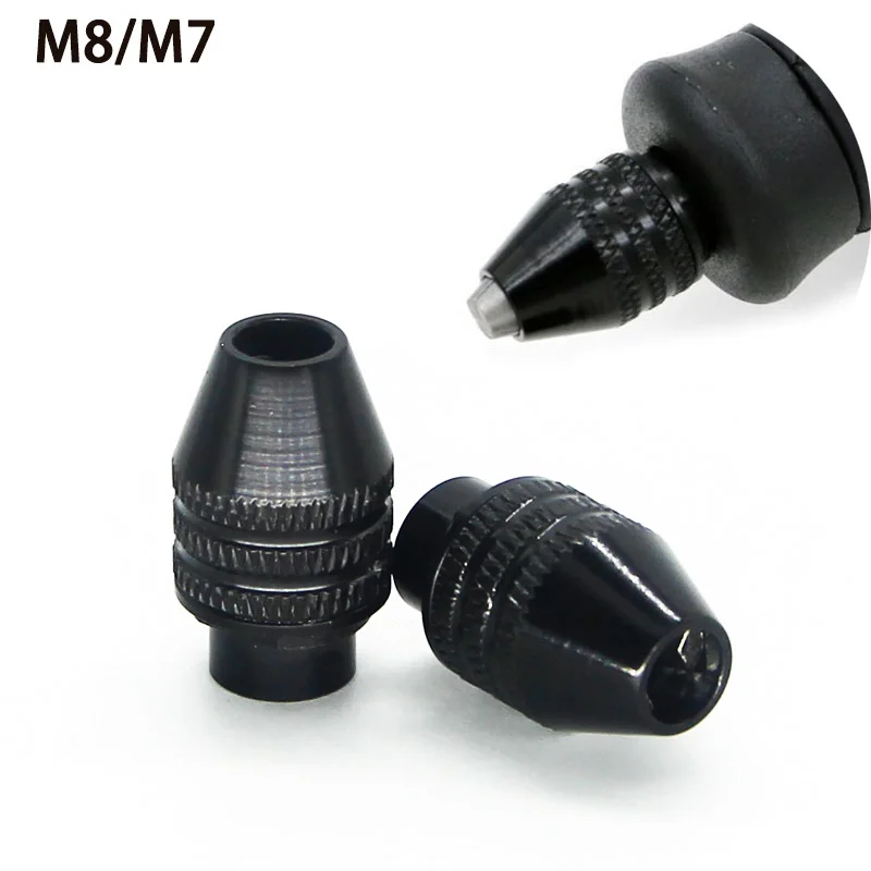 Multi Quick Change Keyless Chuck for Dremel Grinder Rotary Tool 0.5-3.2mm flexible Shaft Nut Universal three-jaw Drill chunk