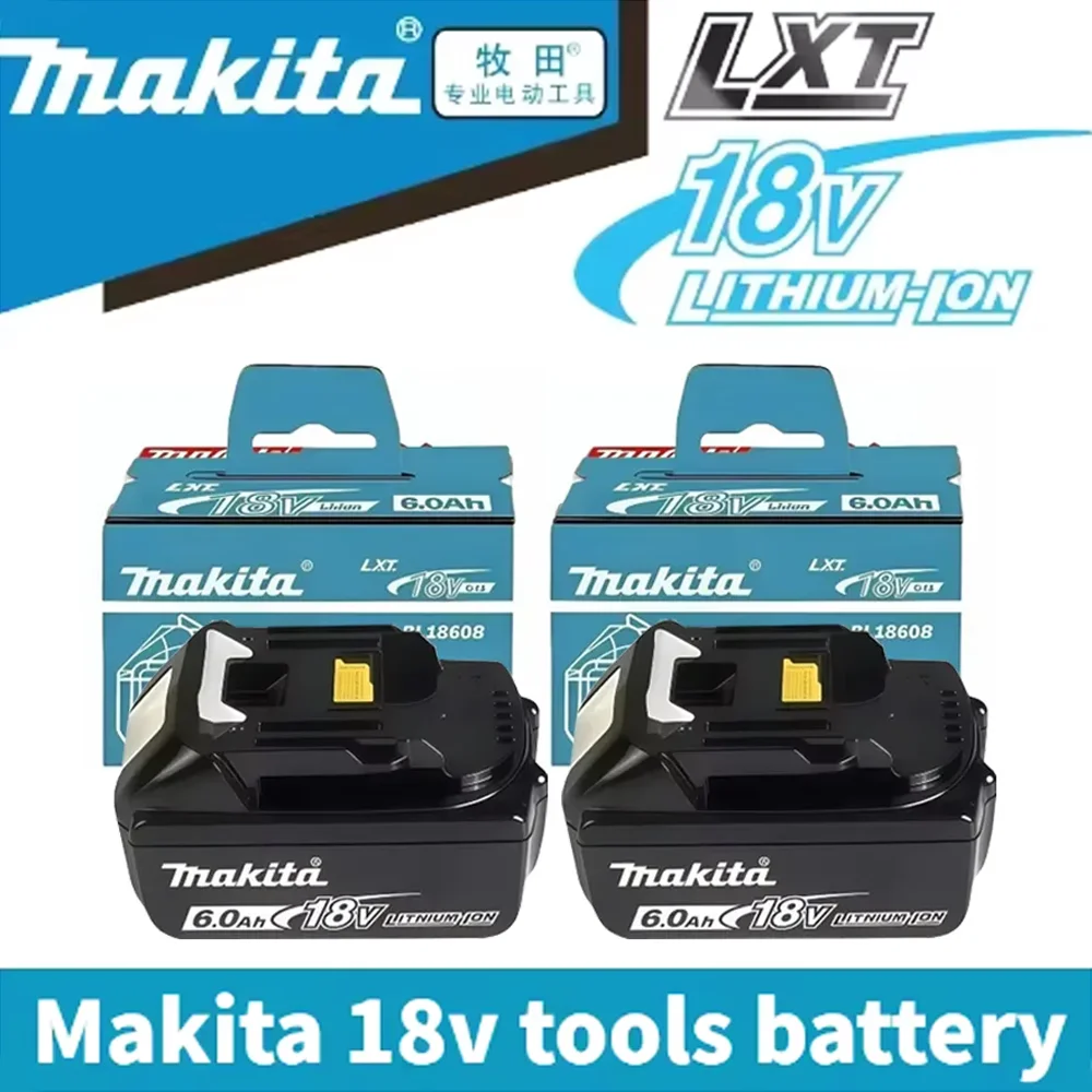 

+++ 100% original Makita battery, 18V 6.0Ah rechargeable battery, replacing Makita BL1830BL1840BL1850BL1860B, power tool battery