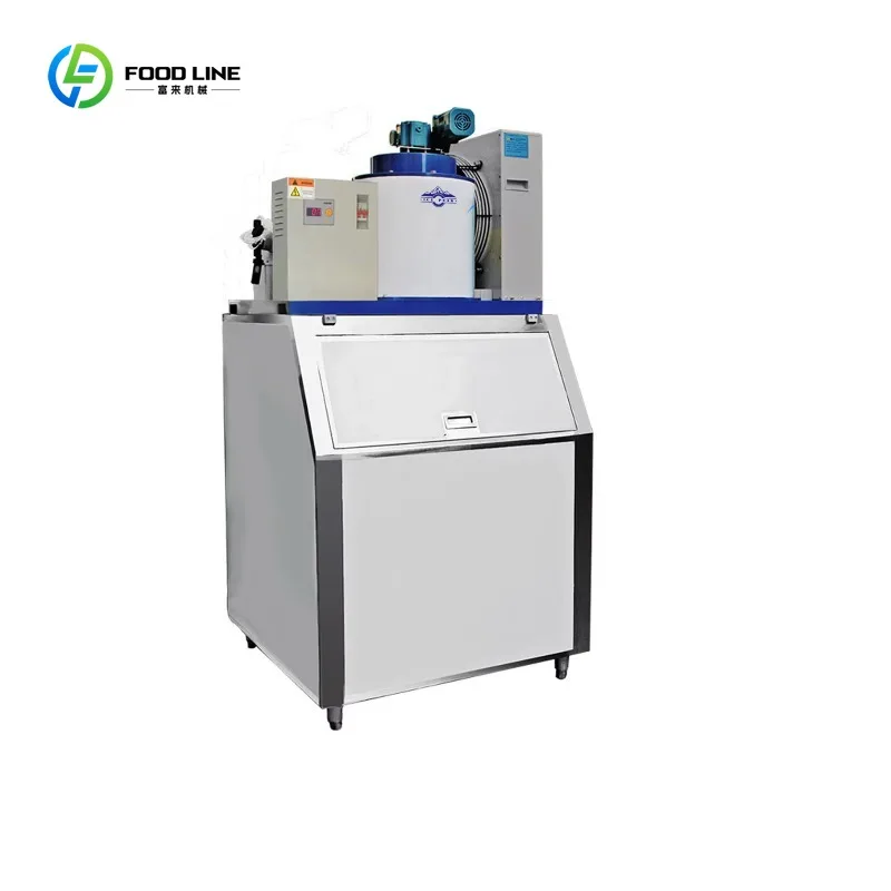 Industrial Flake Ice Machine 1T 10T Fresh Water System Customized Commercial Ice Maker for Meat Vegetable