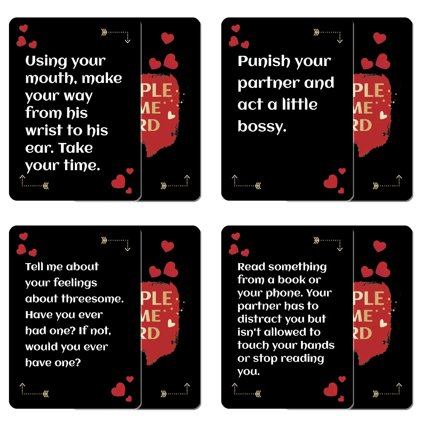 50pcs Romantic Couple Game Cards for Date Nights & Anniversaries, Fun Conversation Starters for Couple - view 2