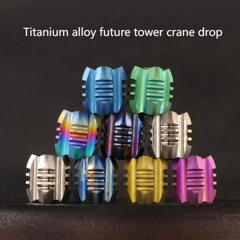 

1 шт. EDC нож из титанового сплава, бусина Future Tower, паракорд, подвеска из бисера, браслет, складной нож, бусина-барель