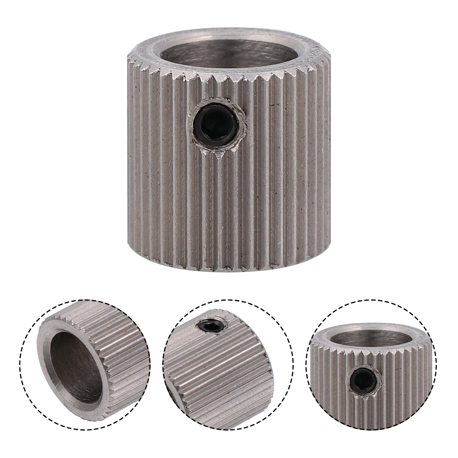 4pcs Inner Hole Reducer Extruder Feeding Wheel For 3D Printer Stainless Steel 40 Teeth 3D Printer Feeding Gear