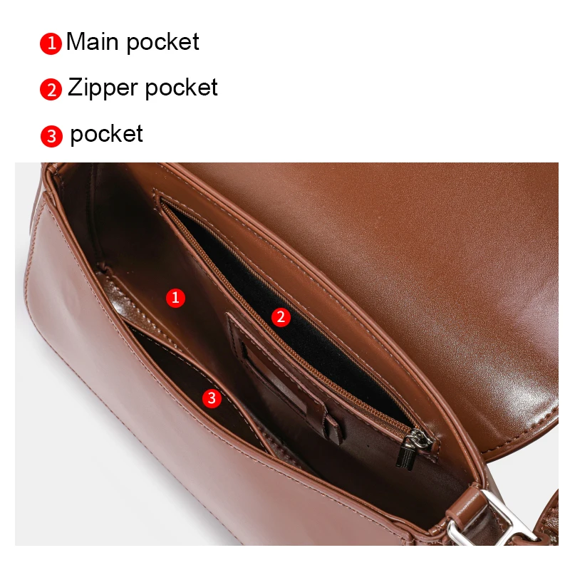 Genuine Leather Saddle Bag for Women – 2026 New Trendy Style, High-End Vibe, Stylish & Versatile, Crossbody, Single-Shoulder