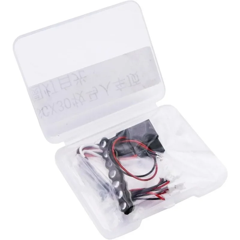 SCX30 Plastic Roof Round Light LED Strip Lights Bar Bumper Spotlight For 1/30 RC Crawler Car SCX30 Part