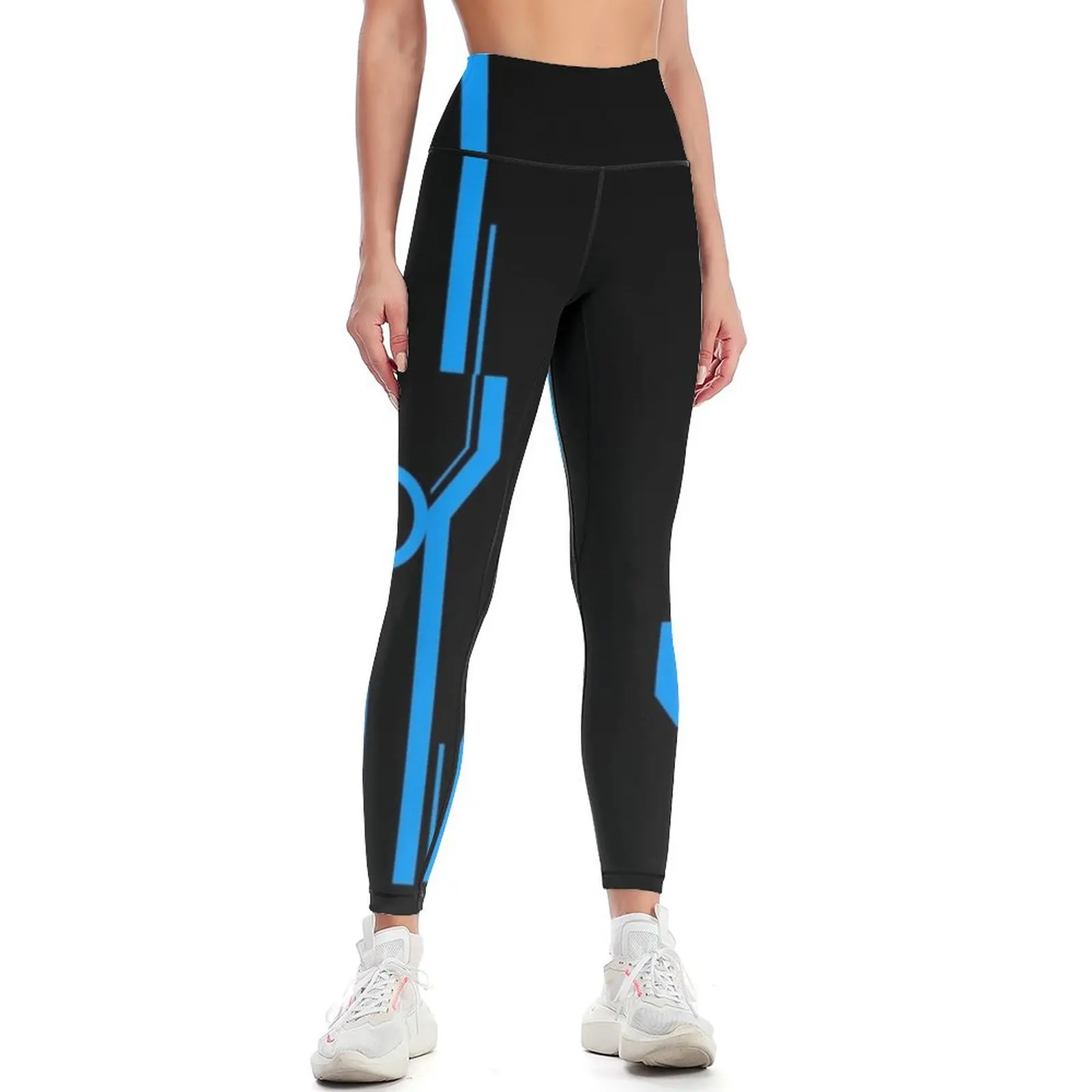 

Tron blue Leggings push up legging for physical workout clothes for Womens Leggings