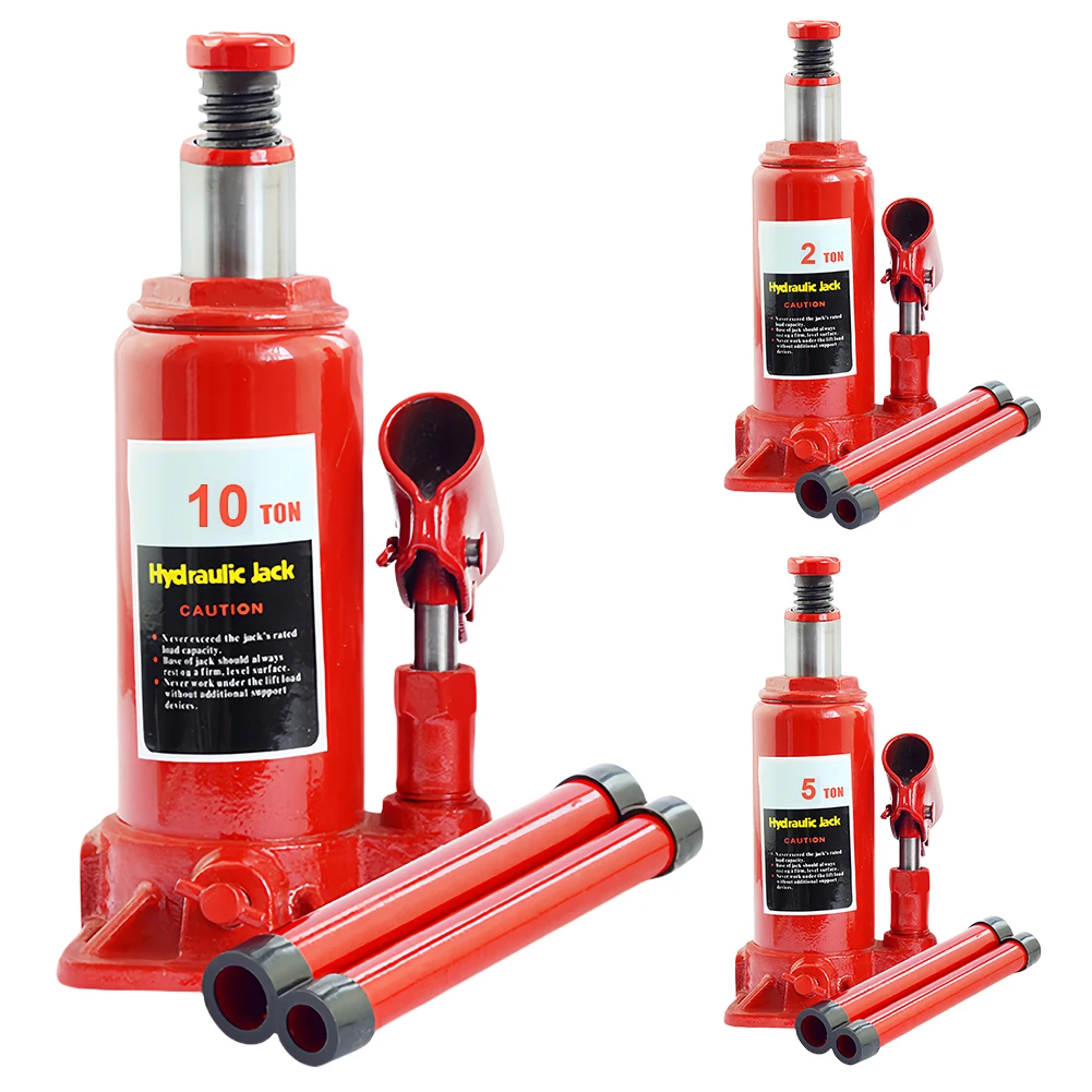 

2/5/10 Ton Jack Pad Car Lift Stand Welded Hydraulic Car Bottle Jack Car Jacks Tools for Car Pickup Truck RV Repair