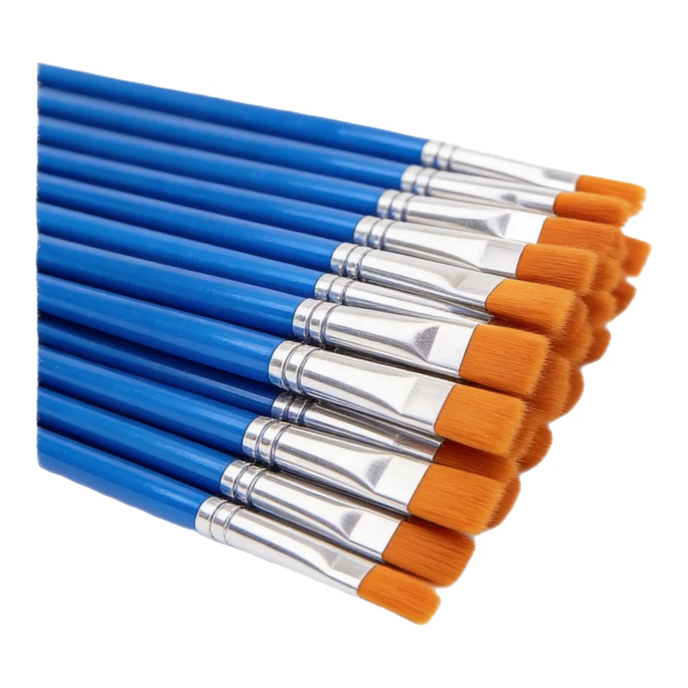 Creative Activities Approximately 167mm In Total Length Acrylic Brushes Nylon Brush Set Dense And Soft Bristles
