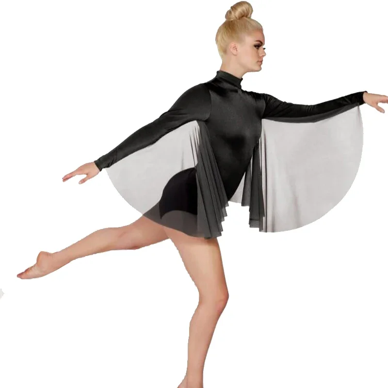 Noble Lyrical Leotard Butterfly Ballet Costume Contemporary Performance Wear