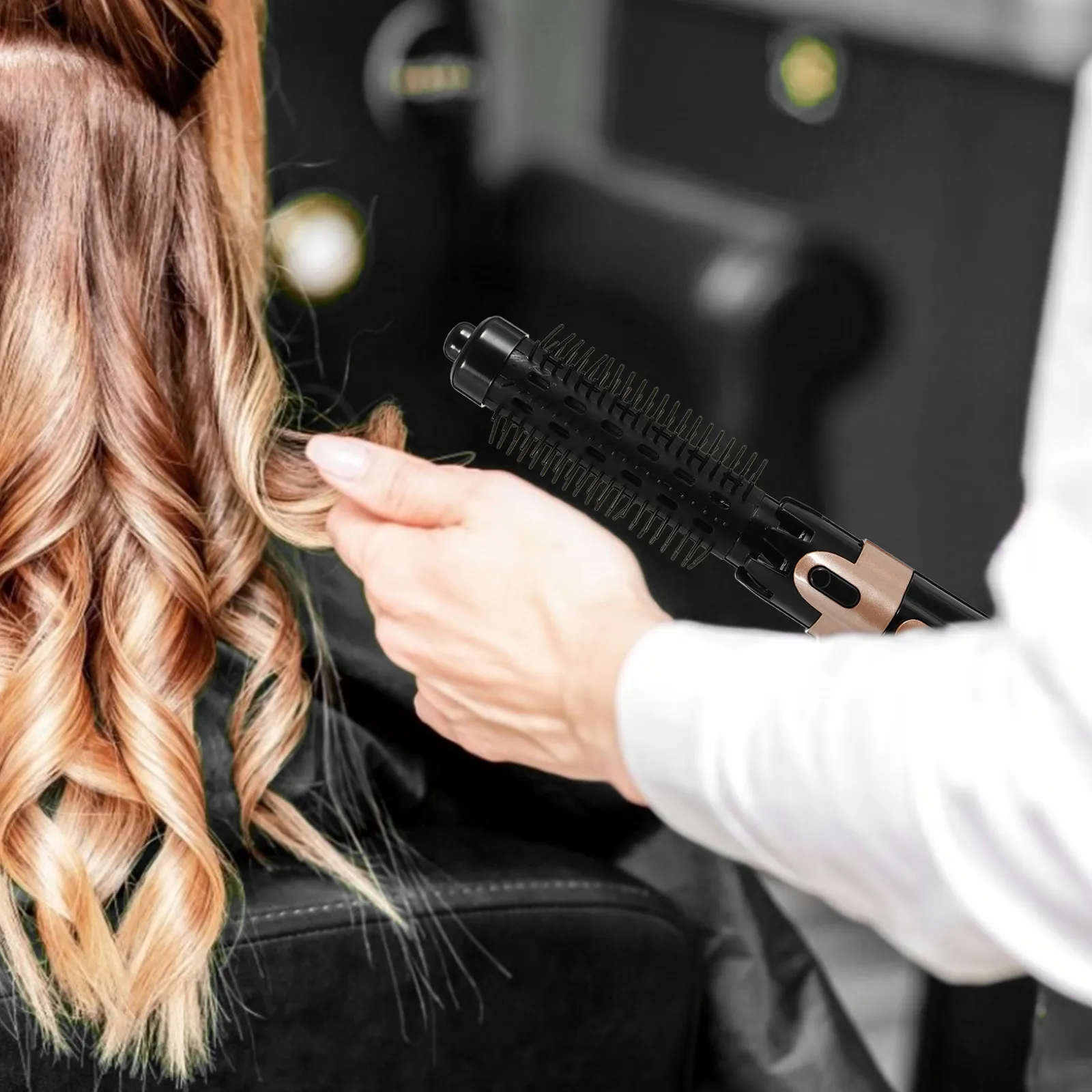 

1Set Hair Curling Wand 4-in-1 Electric Curler Tool with Rapid Heating Core for Home Outdoor Styling Compact Design for Easy