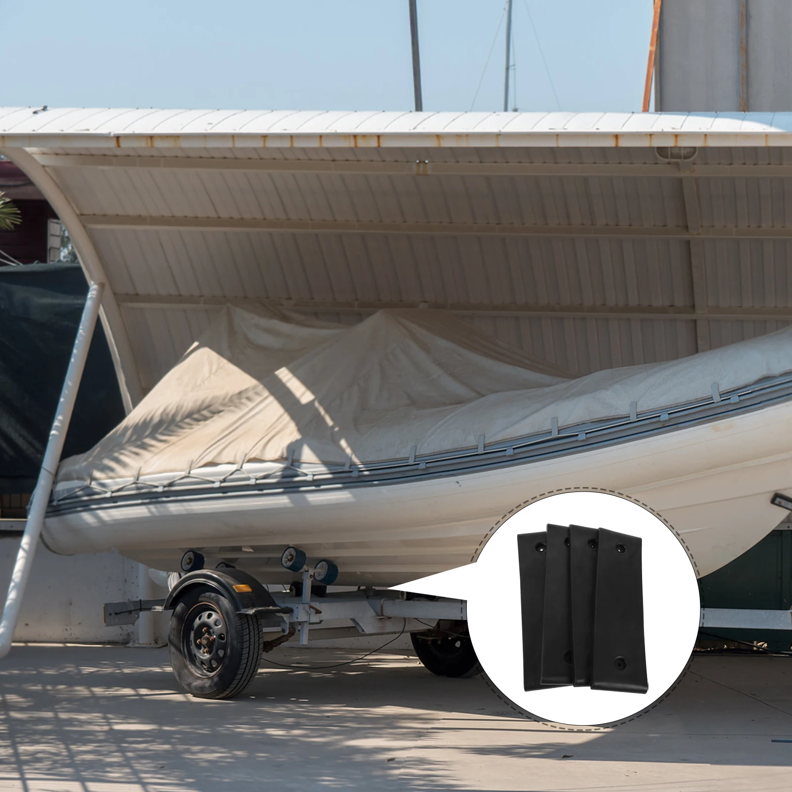 

10 Pcs Marine Trailer Boat Accessories and Parts Mats for Deck Pads Package Bunk Abs Dock Bottom