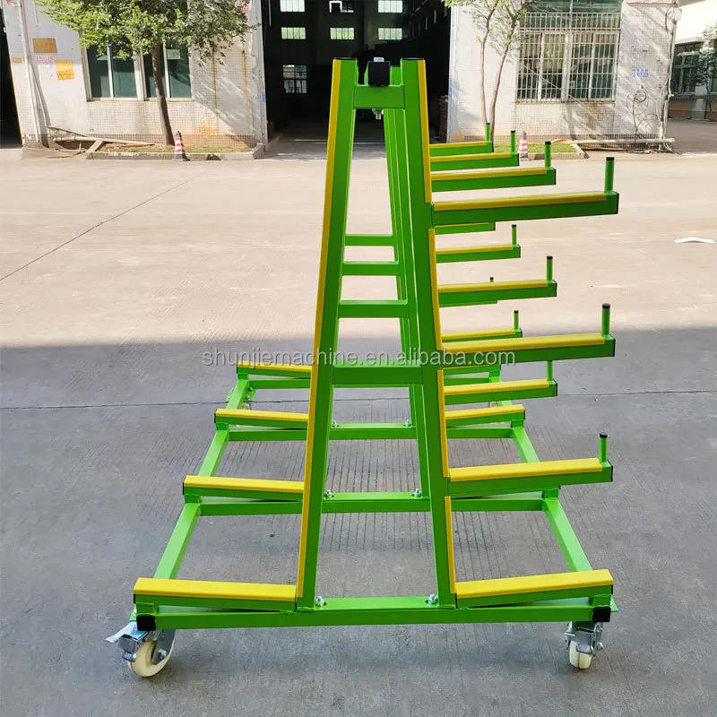 A-Frame แขวนกระจกขนส่ง Rack รถเข็น Dolly สําหรับแก้วหินแกรนิตและหินอ่อน