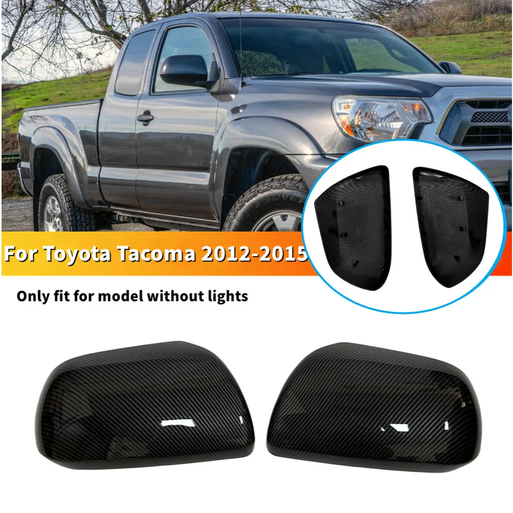 

2 шт. для Toyota Tacoma 2012-2015, крышка бокового зеркала заднего вида, крышка крыла, наружная дверь, отделка заднего вида, сменные аксессуары для автомобиля
