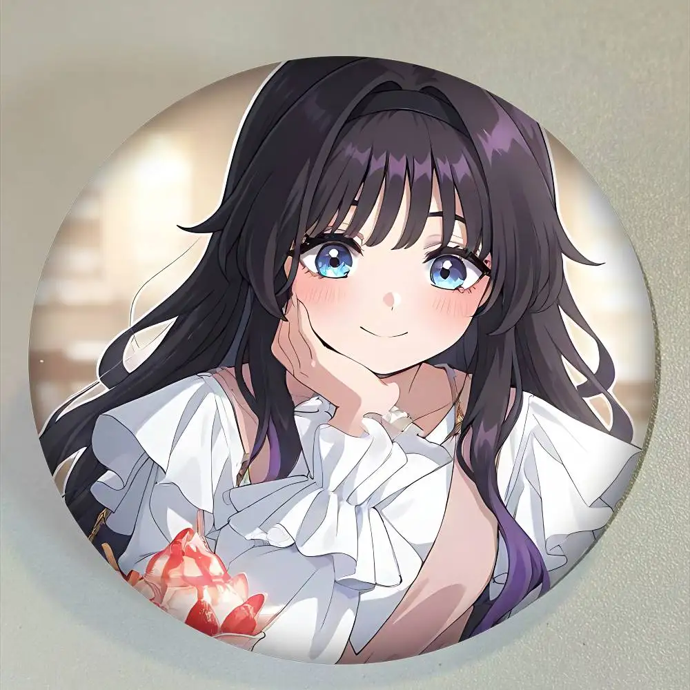 جديد K-Kaoruko Waguri تخصيص لينة زر دبوس للنساء مجوهرات إبداعية مضحك شارة الكرتون عاشق قبعة