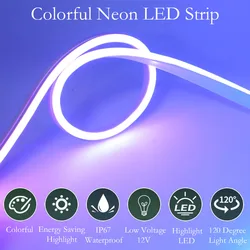 DC12V WS2811 inteligentny RGB Neon LED wodoodporna taśma T0612 silikonowe indywidualnie adresowane IC taśma oświetlająca ściemniania dekoracji