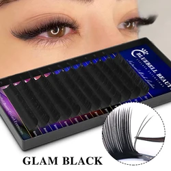 Bluebell Beauty Faux Mink Eyelash Extensions Individual Lash False Eyelashes Matte Black Russian Volume Soft Natural Lashes