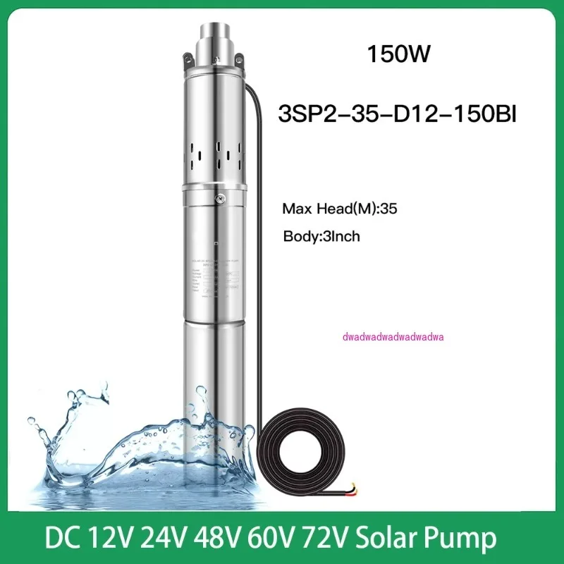 

Встроенный контроллер мощностью 750 Вт, солнечный винтовой насос постоянного тока, головка 100 м, нержавеющая сталь, 48 В, 72 В, для аккумулятора автомобиля или аккумулятора