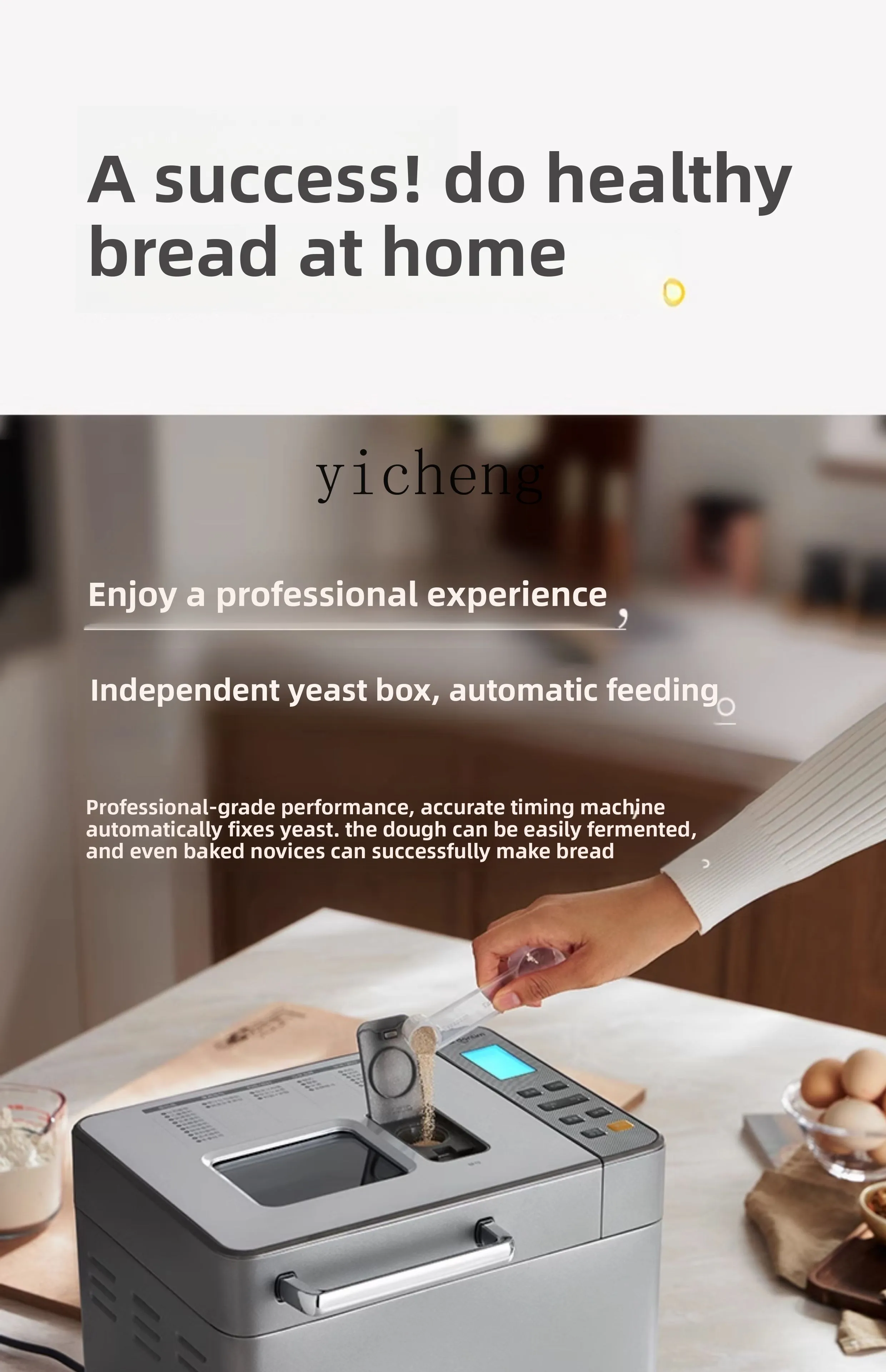 ZZ-máquina automática para hacer pan, máquina para hacer pasteles, mezclador de masa de fermentación, máquina de desayuno multifuncional