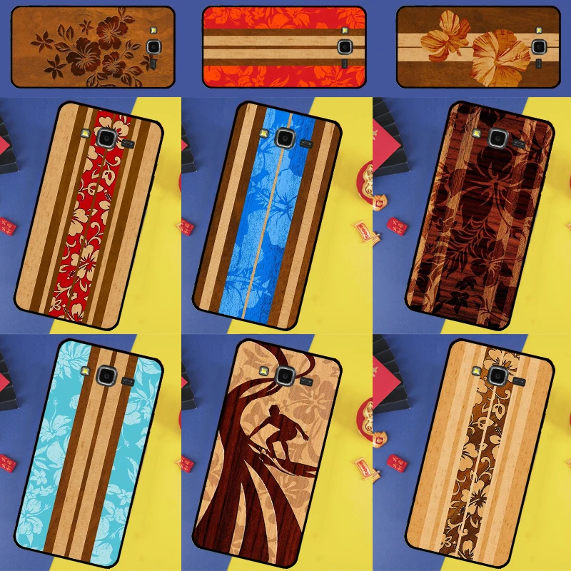 Beach Hawaiian Faux Koa Wood For Samsung Galaxy M21 M31 M55 M15 M11 M13 M33 M35 M53 M14 M34 M54 M12 M32 M52 M06 M16 Case