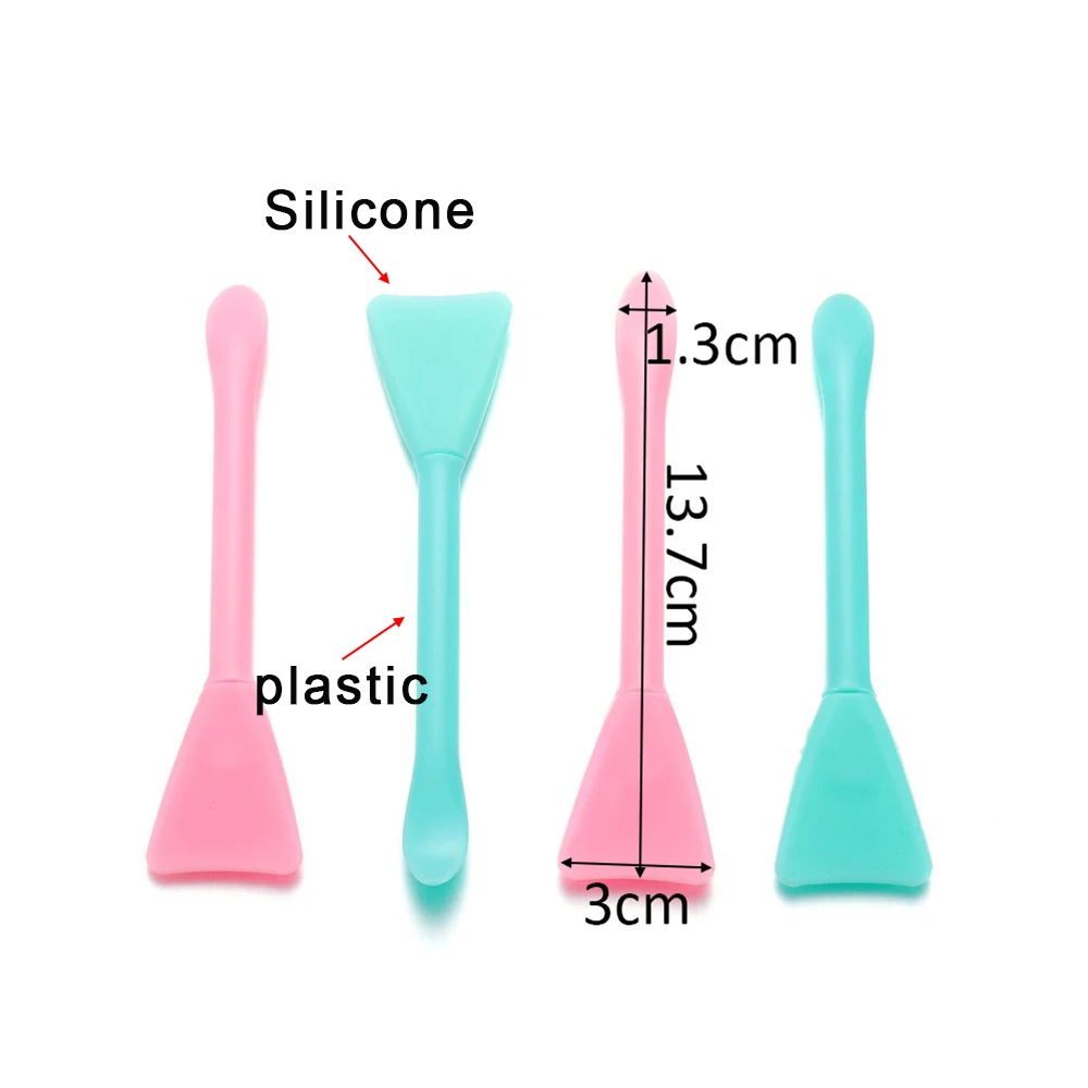 5Pcs Multifunction Stirring Brush Soft Silicone Brush Powder Spoon Epoxy Resin Tools for DIY Resin Mold Easy To Clean Glue