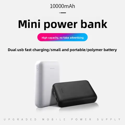 Mini power bank 20000 mAh, 10W, zewnętrzny zasilacz, z wyświetlaczem LED, odpowiedni do większości urządzeń elektronicznych, bateria zewnętrzna.