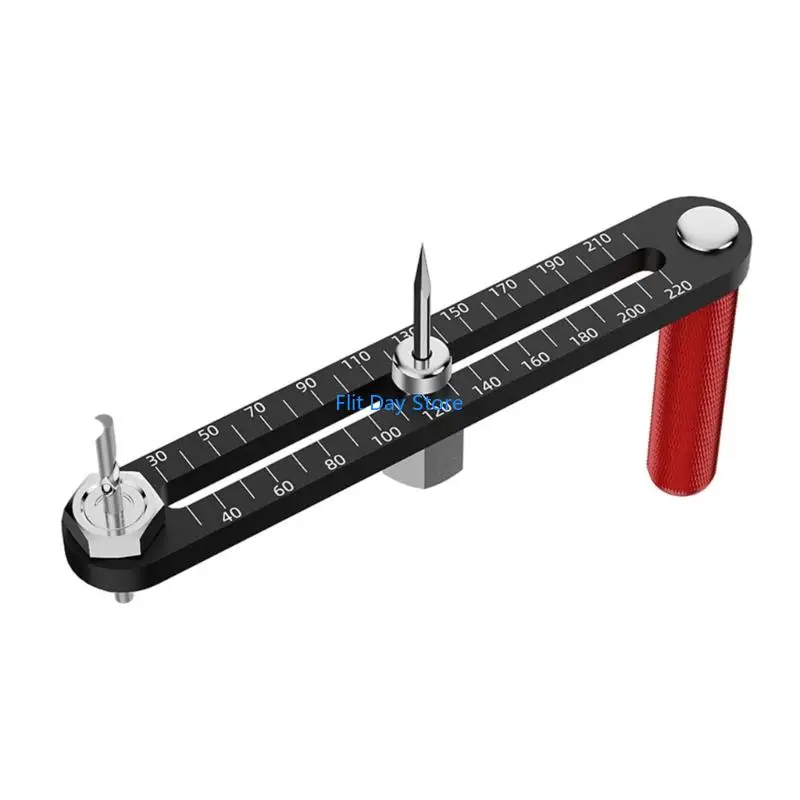 

F92C Innovative Thin Circle Cutter for Consistent and Precise Cut in Woodworking Projects Accurate Measurement