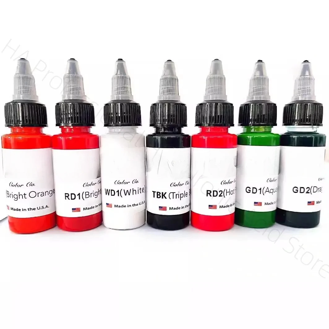 30ML/Bottle Tattoo Ink Multicolor Temporary Tattoo Airbrush Pigment Tattoo Inks Pigment For Body Paint Colors Accessories