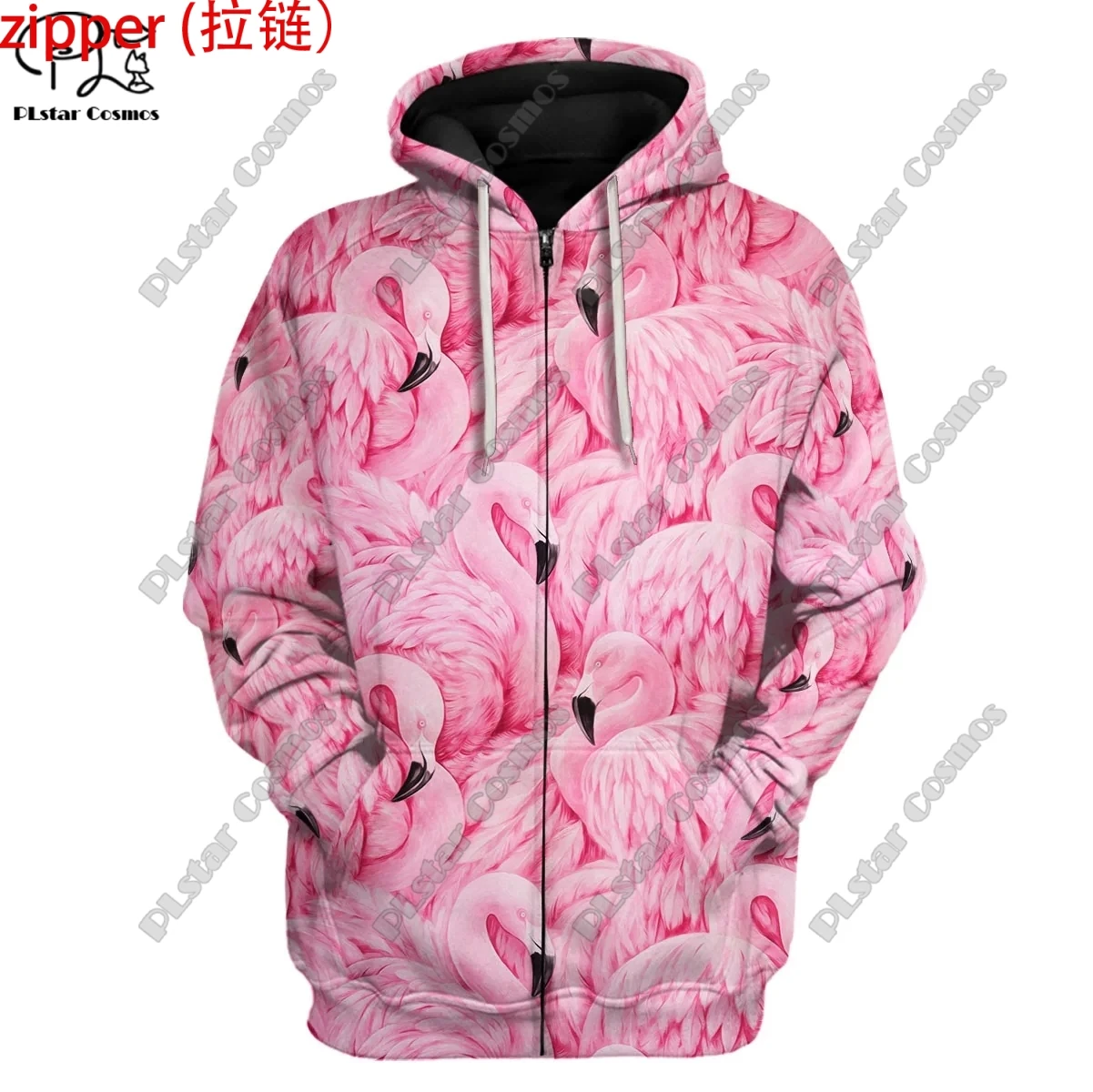 

Pink Flamingo Animal Cosplay Uniform 3D Printed Streetwear Womens Mens Pullover/Sweatshirt/Zip Hoodie