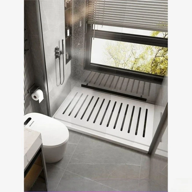 Sunken shower room floor stone toilet foot pedal non-slip stone bathroom base rock slab shower board 66