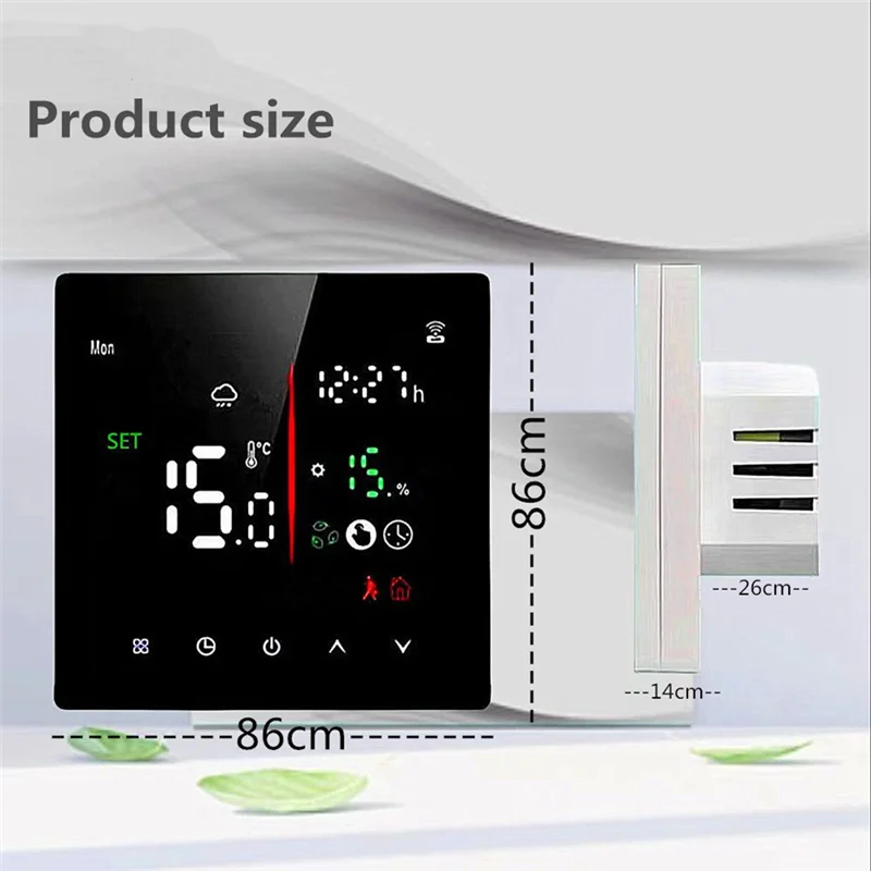 ABKO-Tuya Wifi termostato inteligente termostato programable para casa 3A calefacción de agua/caldera montada en la pared Universal