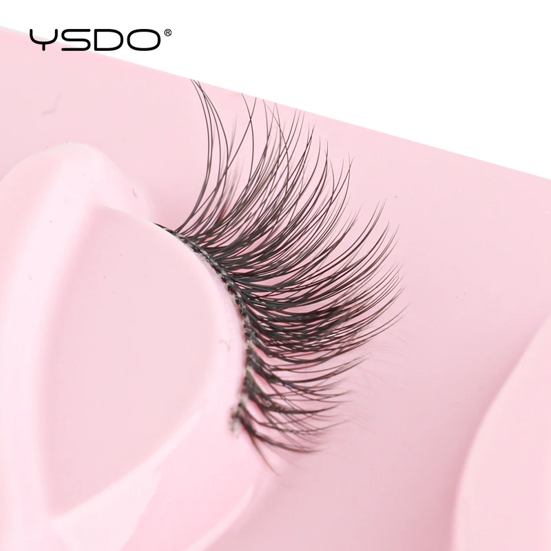 YSDO 3/5 paia di ciglia per occhi di volpe ciglia allungate per occhi alate fascia trasparente aspetto naturale Cilios estensione ciglia mezze ciglia