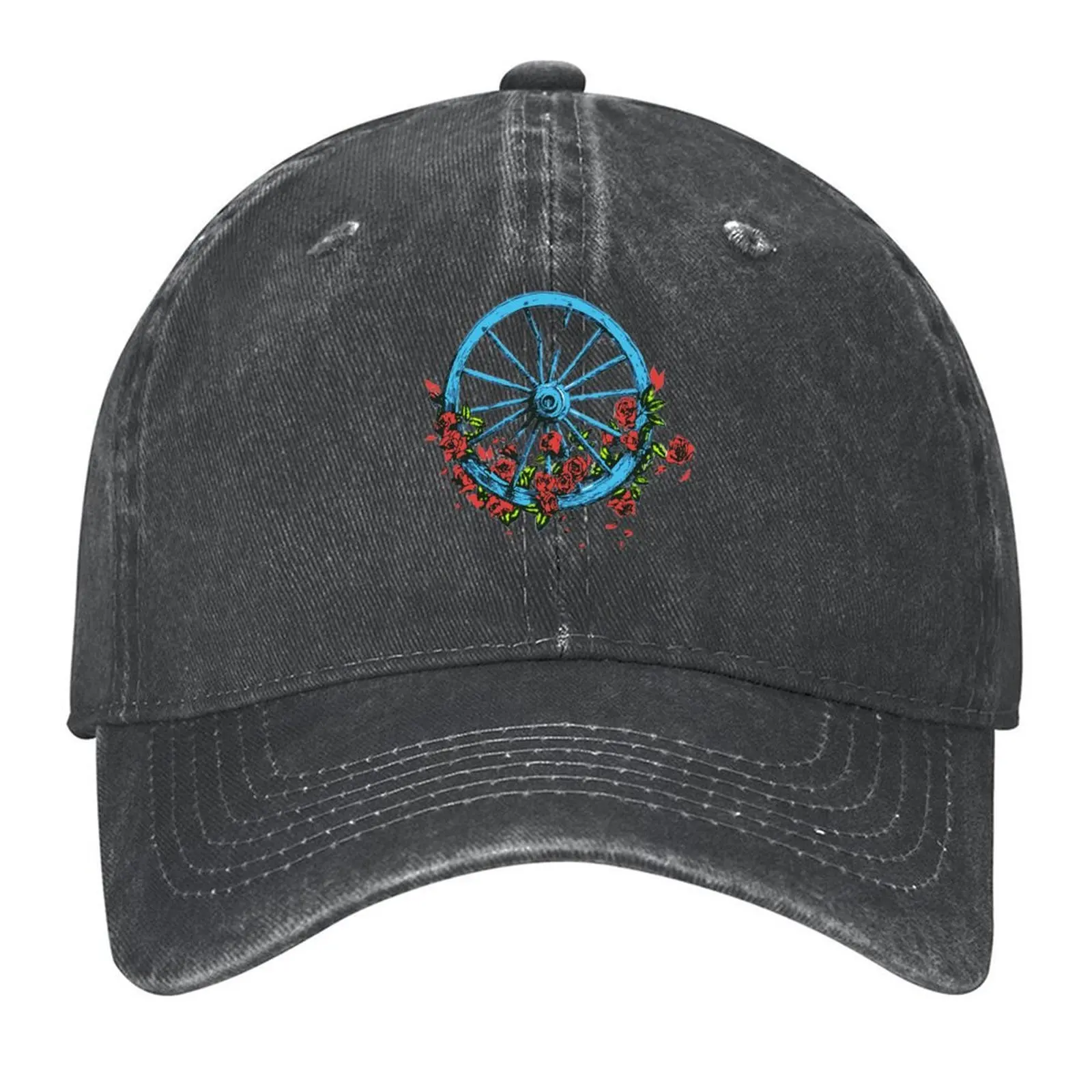 

Wheel Roses Goes Round Baseball Cap tactical cap tea Hat Luxury Hat Golf Cap Mens Hats Women's