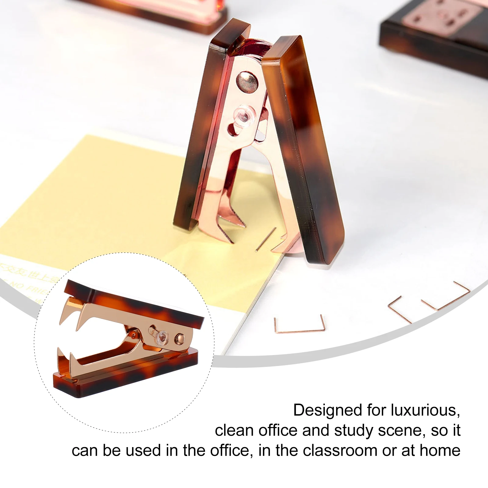 

Desktop Staple Remover Acrylic Staples Puller Quiet Portable Staple Removal Tool Office School Home Tack Lifter