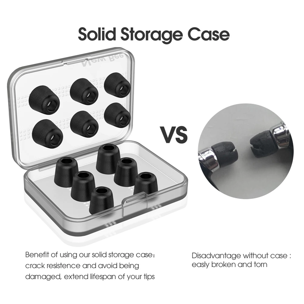 Силиконовые насадки из пены с эффектом памяти, шумоизоляция, подушка для ушей, сменные удобные насадки из пены с эффектом памяти, наушники для наушников