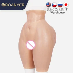 ROANYER Padded Hip Enhancer Silicone Panties Crossdresser Fake Ass Rich Buttocks Vagina Buttocks Soft Underwear Male To Female