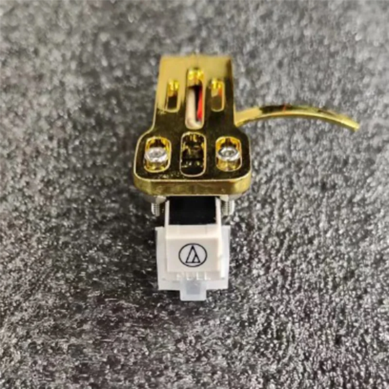 LPビニールレコードプレーヤー、ターンテーブル蓄音機、ゴールド、at3600l用の移動磁気カートリッジスタイラスヘッドシェル接続キット