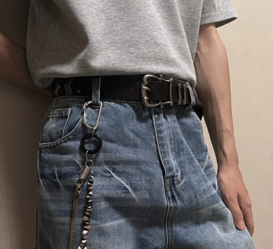 Corsetto in pelle PU con fibbia vintage da donna da uomo Cappotto con fascia da smoking femminile Cintura larga Decration J1126