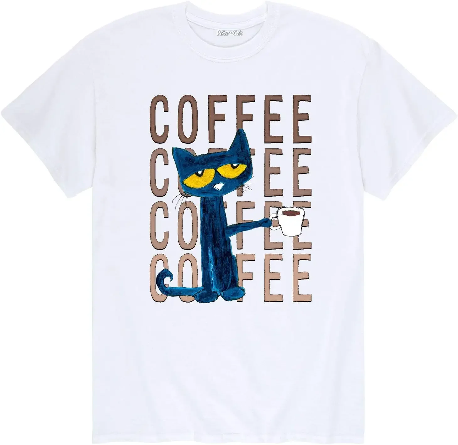 

The Cat Coffee Graphic Tee Unisex Cotton Short Sleeve T-Shirt for All Seasons