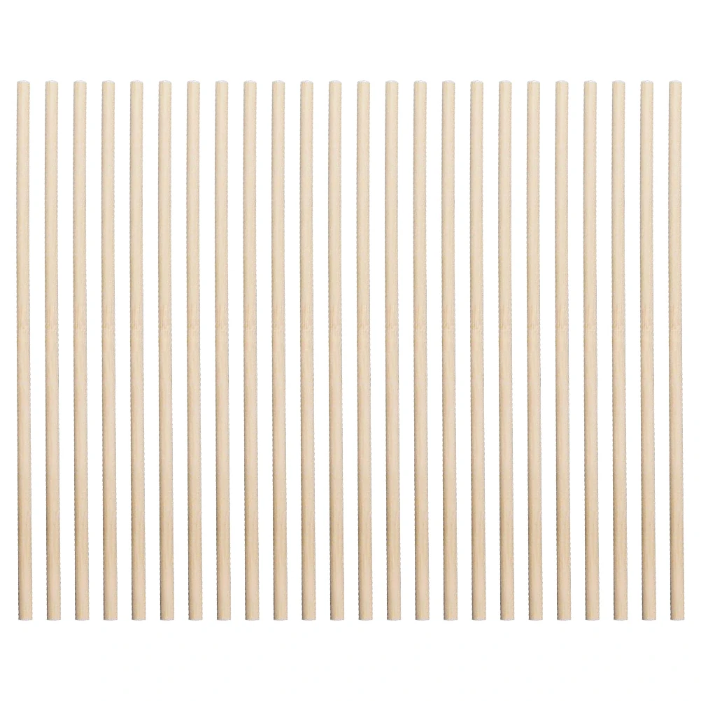 

200pcs Children Arts Crafts Wood Dowel Sticks DIY Projects Safe Durable Natural Wood Material Fun Educational Manual Rods