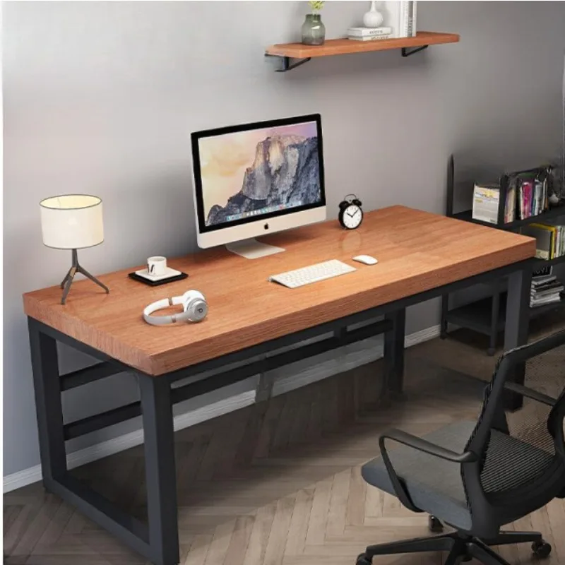 

Solid wood computer desk desk desktop student home writing table bedroom simple double e-sports office