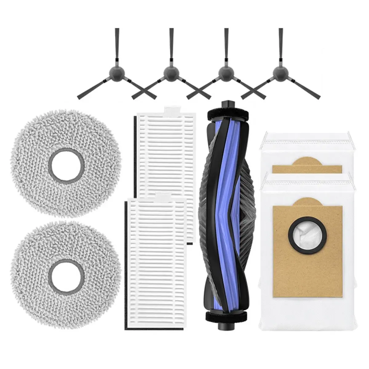 11 قطعة لأجزاء المكنسة الكهربائية الروبوتية M3، فرش جانبية رئيسية، وسادات ممسحة، مجموعة ملحقات أكياس الغبار #5