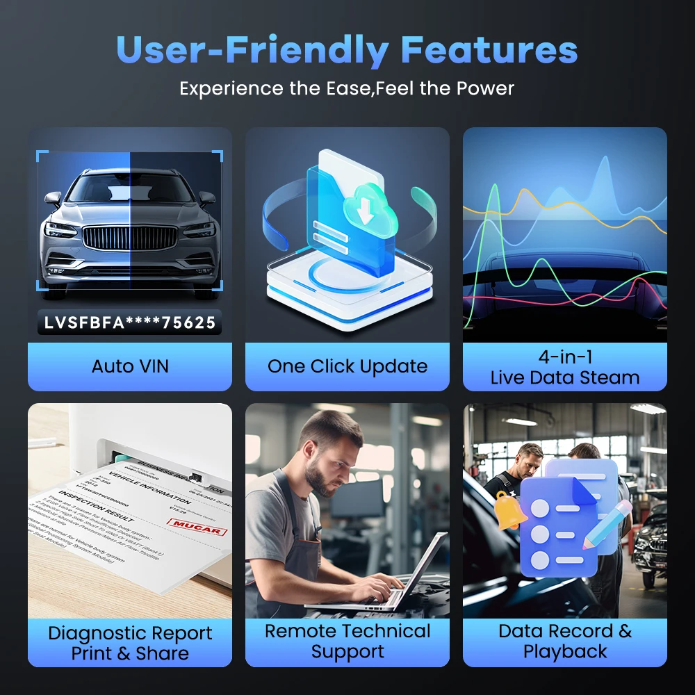 MUCAR 892BT OBD2 Diagnostic Tool AI CAN FD/DOIP All System Diagnosis 35 Resets Bi-directional ECU Coding Lifetime Free Update