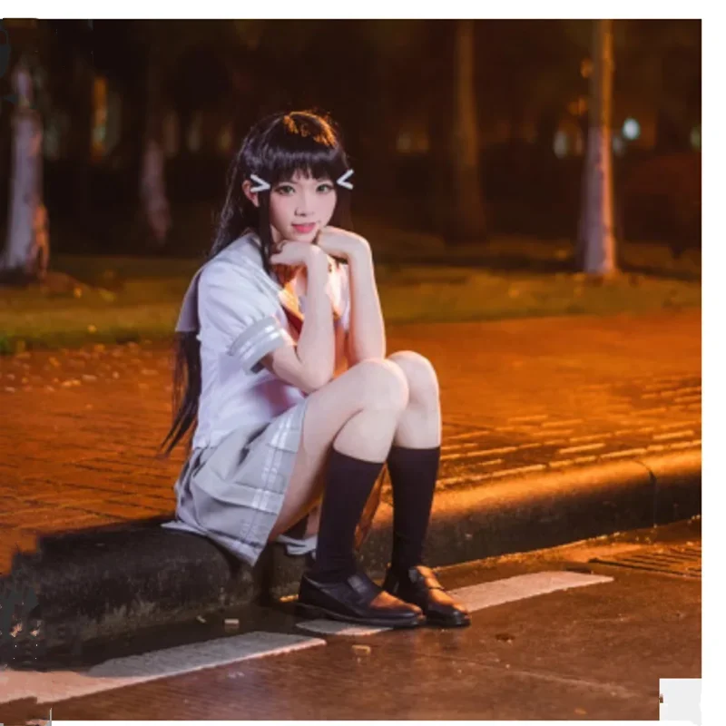 Anime Love Live Sunshine Cosplay Costume Takami Chika Girls Sailor Uniforms Love Live Aqours School Idol Project School Uniform