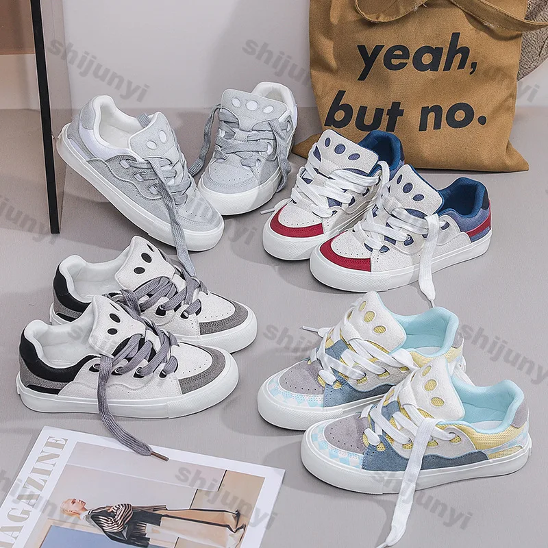 

Couples Men Women 2026 Spring New Arrivals Platform Sneakers Trendy Breathable Anti-odor Casual Flats Comfortable Sport Shoes