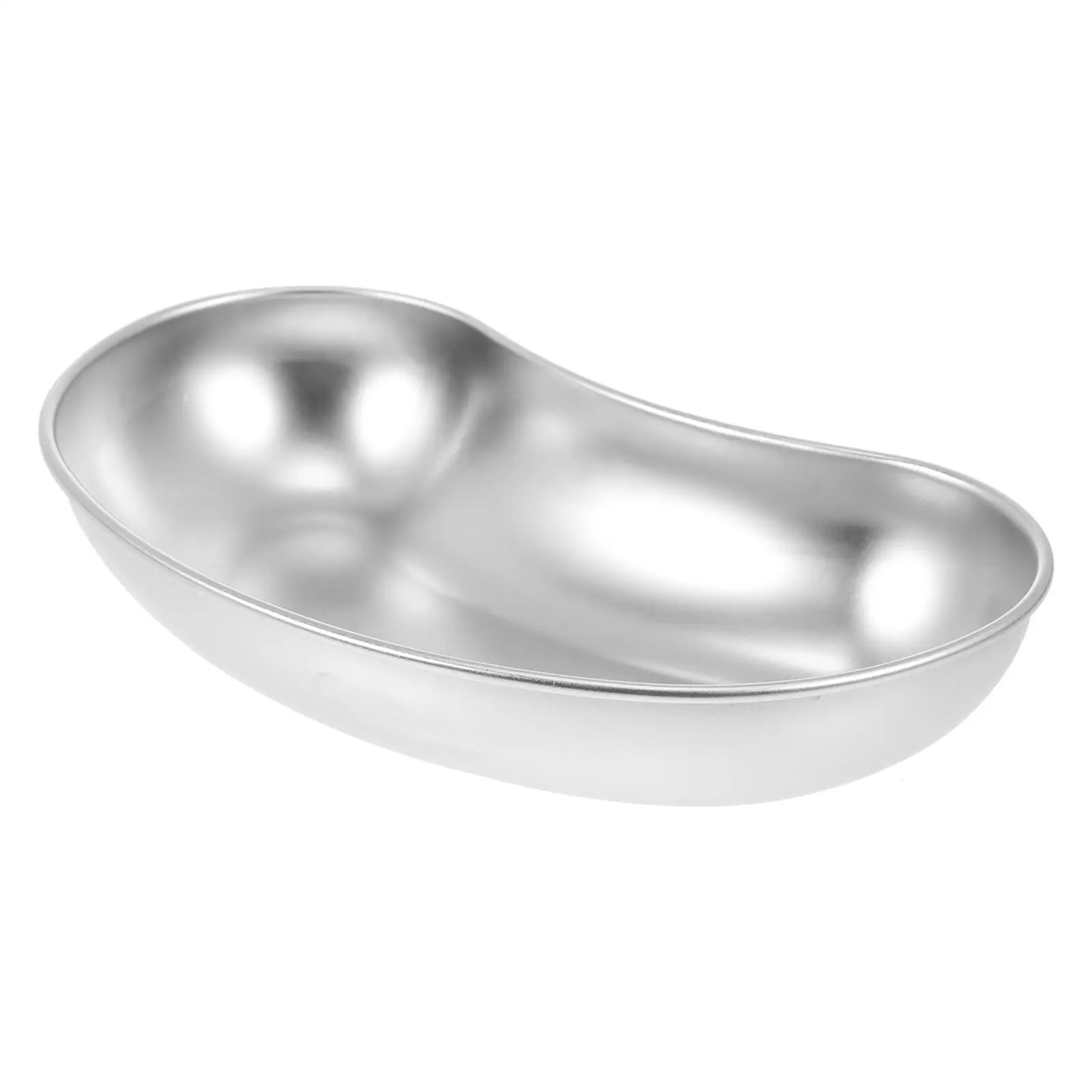 Stainless Steel Waist Tray 304 Grade Small Kidney Shape Plate for Hospitals Disinfecting Surgical Hygienic Anti