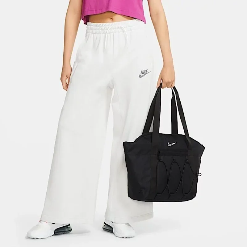 Nike Women New Sports Fashion Tote Bag Casual Hand Carry Satchel Shoulder Bag Zipper Pocket Daily Handbag CV0063-010