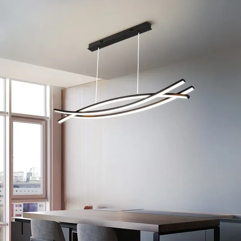 Imagem -02 - Modern Alumínio Led Pendant Lamp Lustres de Luxo para Sala de Estar Sala de Jantar Cozinha Ilha Pendurado Iluminação Home Decor