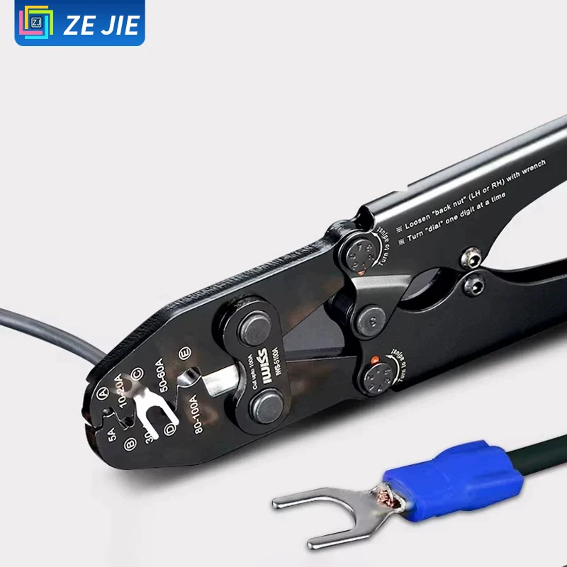 Pre-insulated U/Y Spade Crimp Terminals SV1.25-3.2/4, SV2/3.5-4/5 Copper Lugs