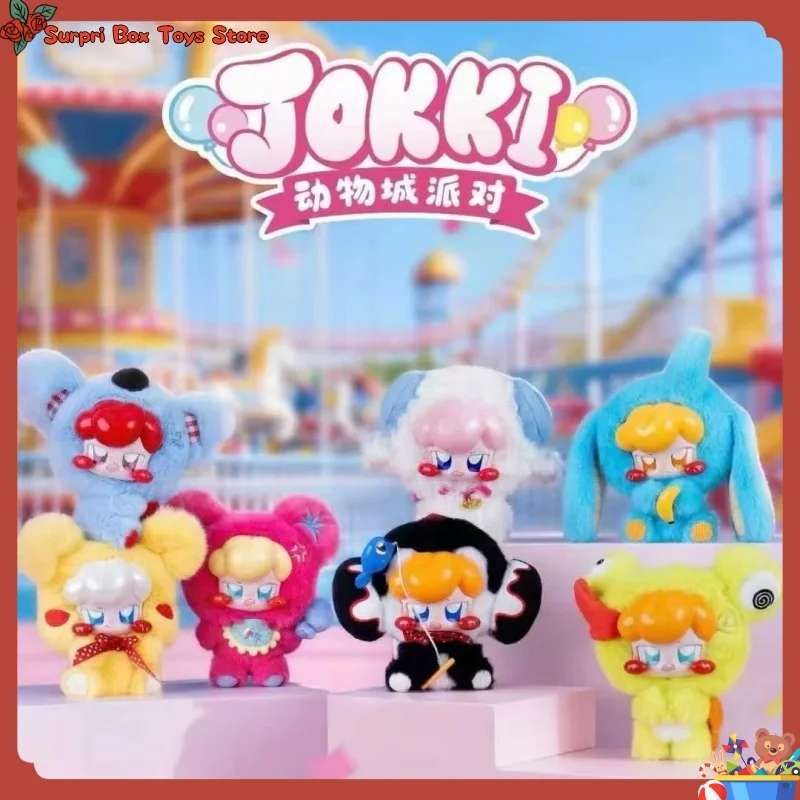 

Новая оригинальная серия Jokki Zootopia Party: виниловые плюшевые фигурки в слепых коробках, милые фигурки, подвески для сумок, настольные украшения, подарок для детей и коллекционеров